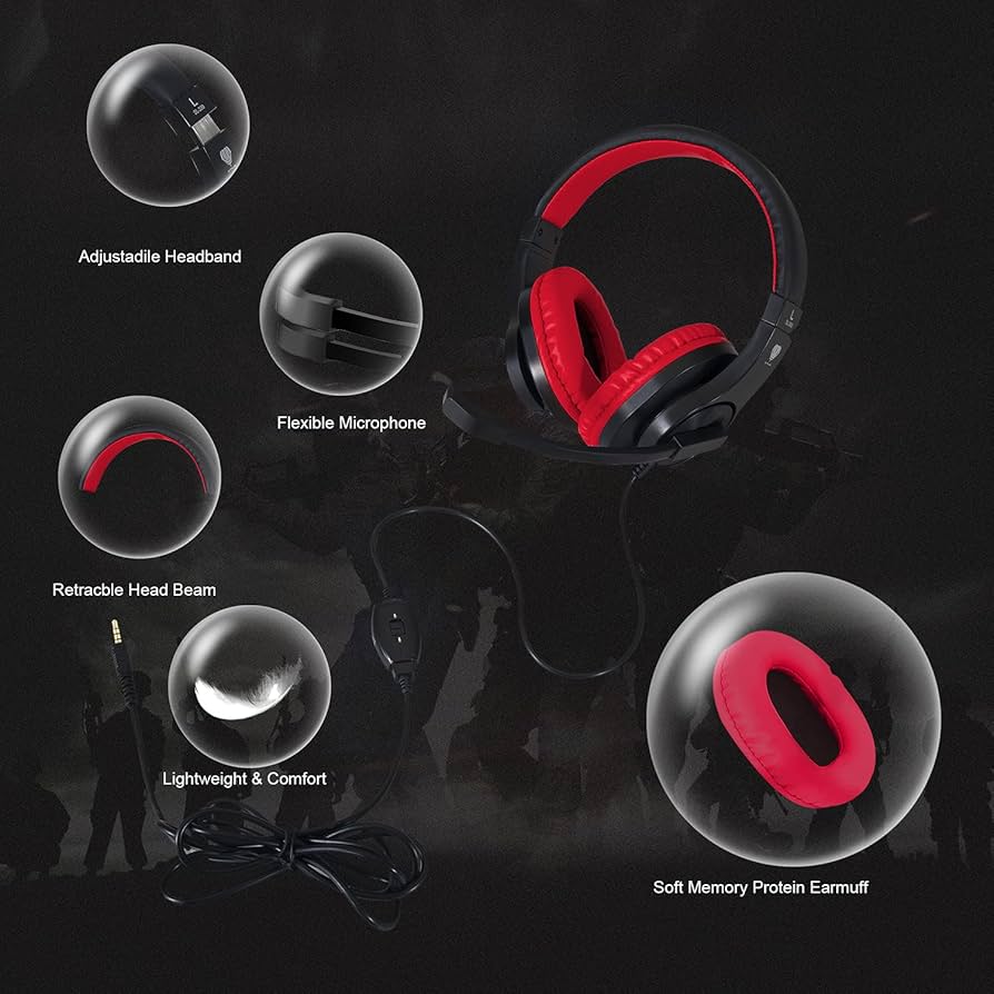 BUTFULAKE Stereo Gaming Headset for Nintendo Switch,PS4